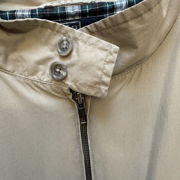 Vintage Polo Ralph Lauren Tan Beige Harrington Bomber Jacket Lined Mens XL - Picture 6 of 10